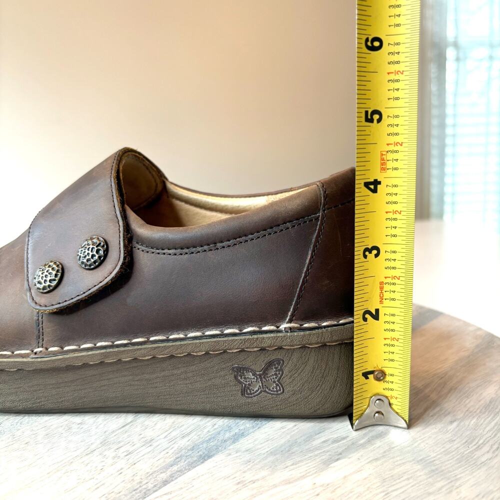 Alegria Deliah Leather Slip On Clogs Brown Comfort Nursing Shoes Women's Sz 10 - Picture 12 of 12